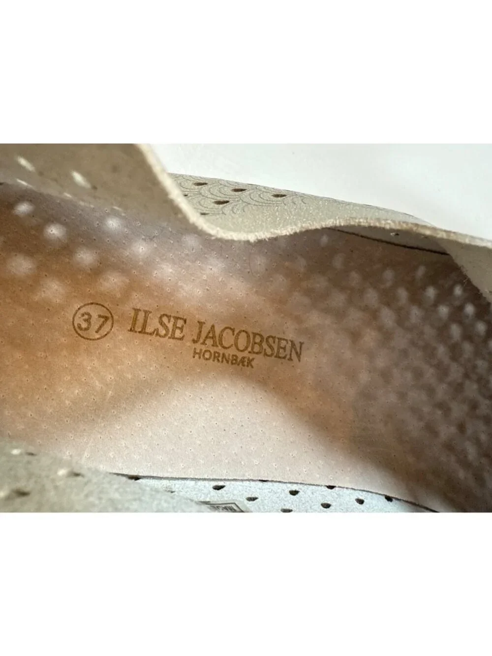 Ilse Jacobsen Womens Tulip 001 Platform Shoes Size 37 (US7) Gold Slip-On